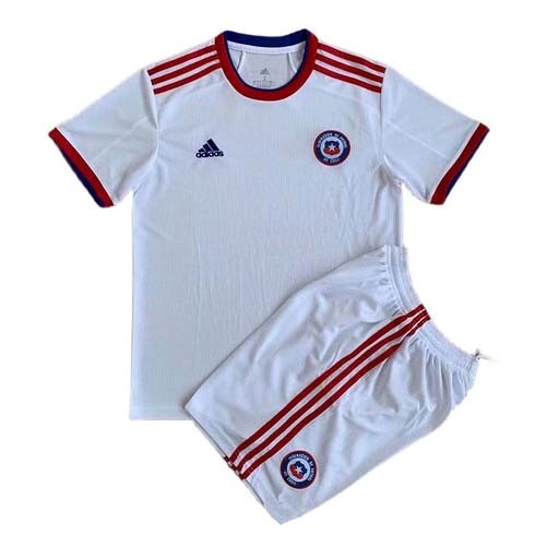 Camiseta Chile Replica Segunda Ropa Niño 2022 Blanco